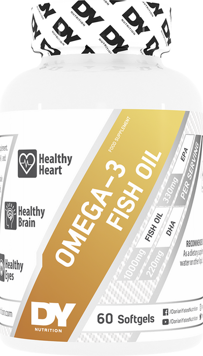 Dorian Yates Nutrition Omega-3 -kalaöljy - 60 geeliä