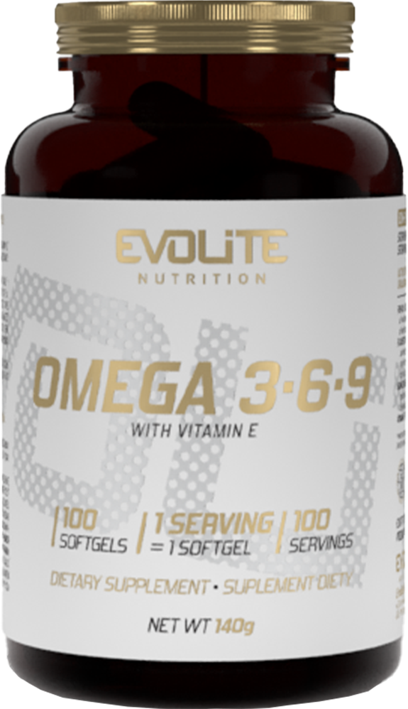 Evolite Omega 3-6-9 - 100 pehmeää geeliä