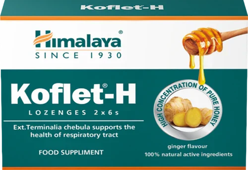 Himalaya Koflet H - 2 x 6' imeskelytabletit, inkivääri 