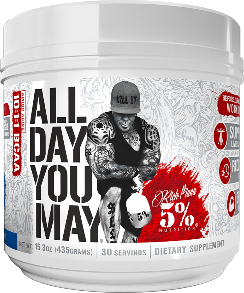 5% Nutrition All Day You May - 435 g Blue Raspberry