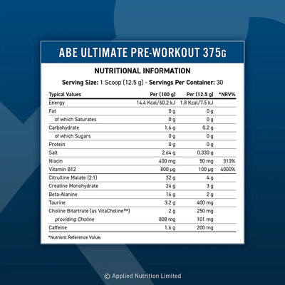 Applied Nutrition ABE Ultimate Pre-Workout - 375 g Sour Apple