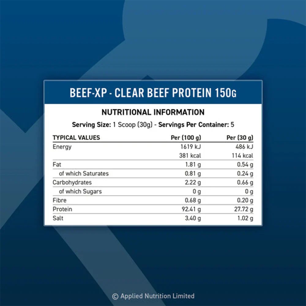 Applied Nutrition Beef-XP - 150 g Strawberry & Raspberry