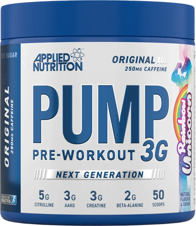 Applied Nutrition Pump 3G Pre-Workout - 375 g Sateenkaari Yksisarvinen