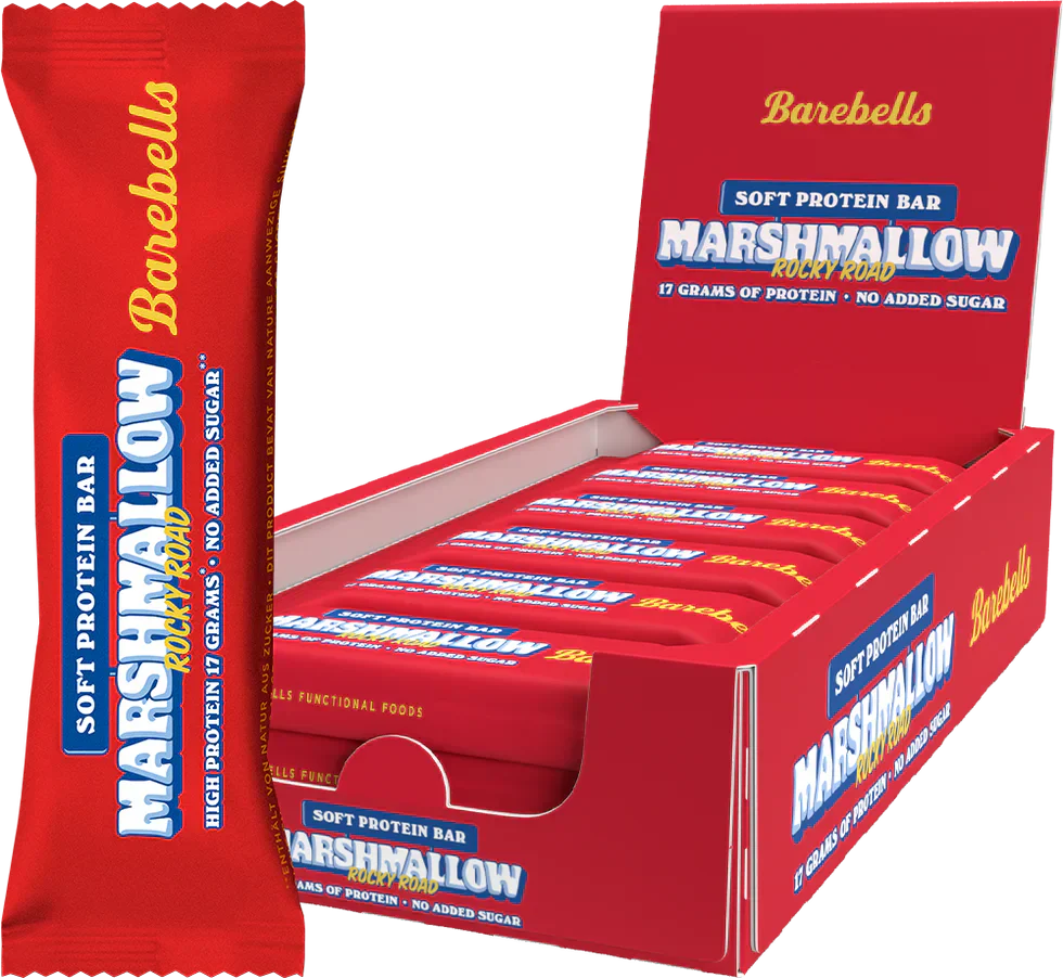 Barebells Soft Protein Bar - 12 x 55 g Marshmallow Rocky Road