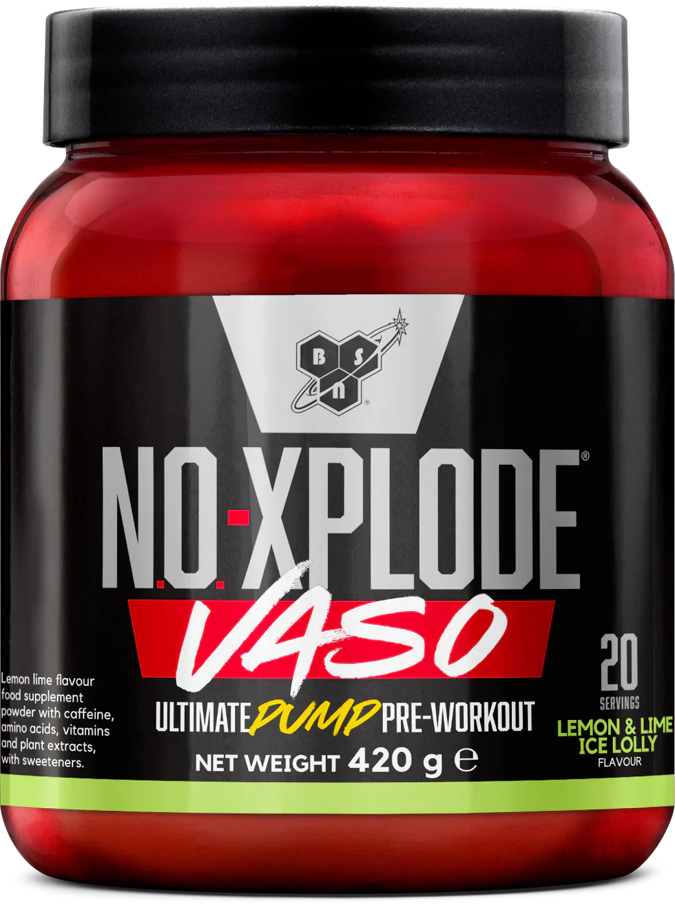 BSN NO-Xplode VASO - 420 g Sitruunaa &amp; Limeä