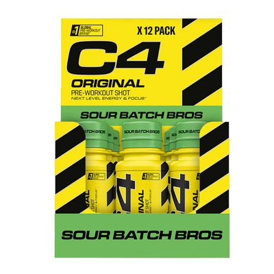C4 Energiashotti - 12 x 60 ml Sour Batch Bros