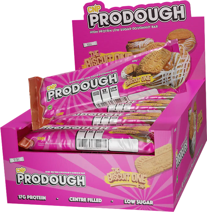 CNP ProDough Doughnut Bars - 12 x 60 g Biscuit Spread