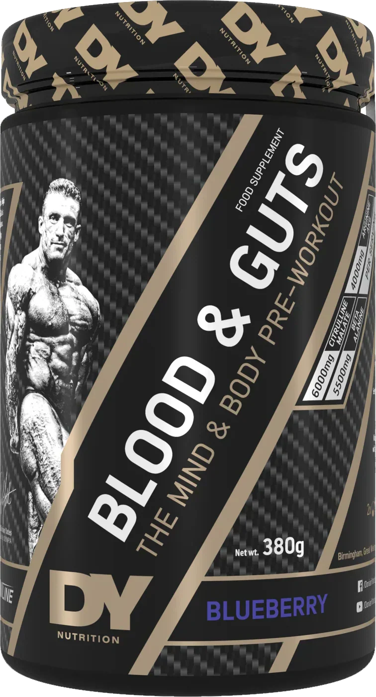 Dorian Yates Nutrition Blood &amp; Guts - 380 g mustikkaa