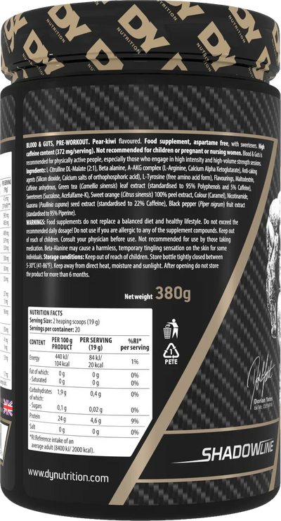 Dorian Yates Nutrition Blood &amp; Guts - 380 g Mojito