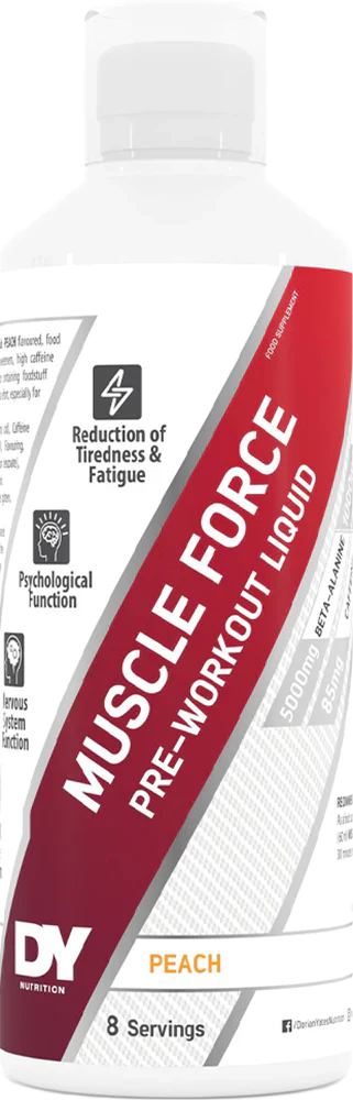 Dorian Yates Nutrition Muscle Force PWO Liquid - 500ml Peach