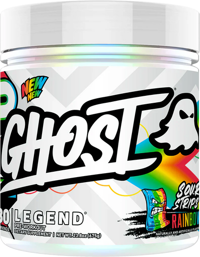 Ghost Legend V4 - 30 annosta Sour Strips -rainbow-karkkeja