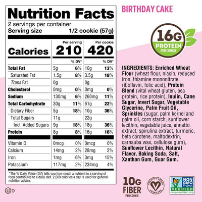 Lenny & Larry's The Complete Cookie - 12 x 113 g Birthday Cake