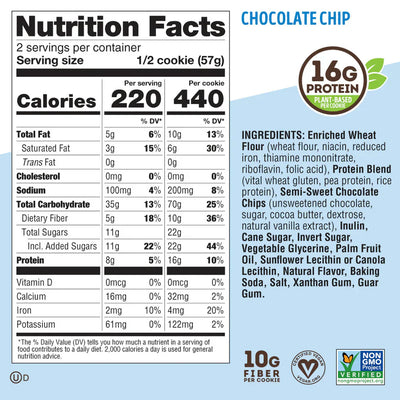 Lenny & Larry's The Complete Cookie - 12 x 113 g Chocolate Chip