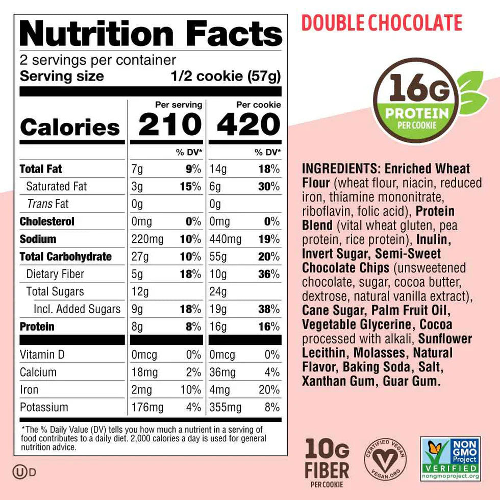 Lenny & Larry's The Complete Cookie - 12 x 113 g Double Chocolate