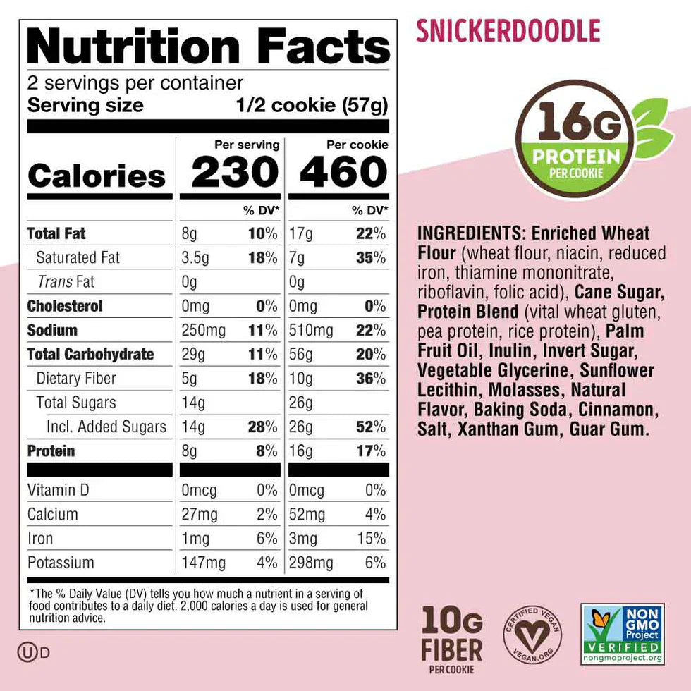 Lenny & Larry's The Complete Cookie - 12 x 113 g Snickerdoodle