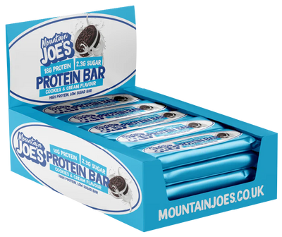 Mountain Joe's Protein Bar - 12 x 55 g Chocolate Cookie Cream