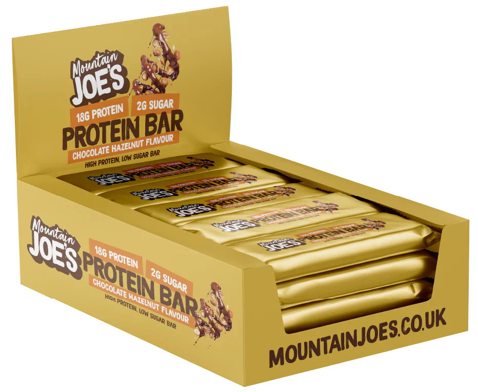 Mountain Joe's Protein Bar - 12 x 55g Chocolate Hazelnut