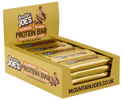 Mountain Joe's Protein Bar - 12 x 55g Chocolate Hazelnut