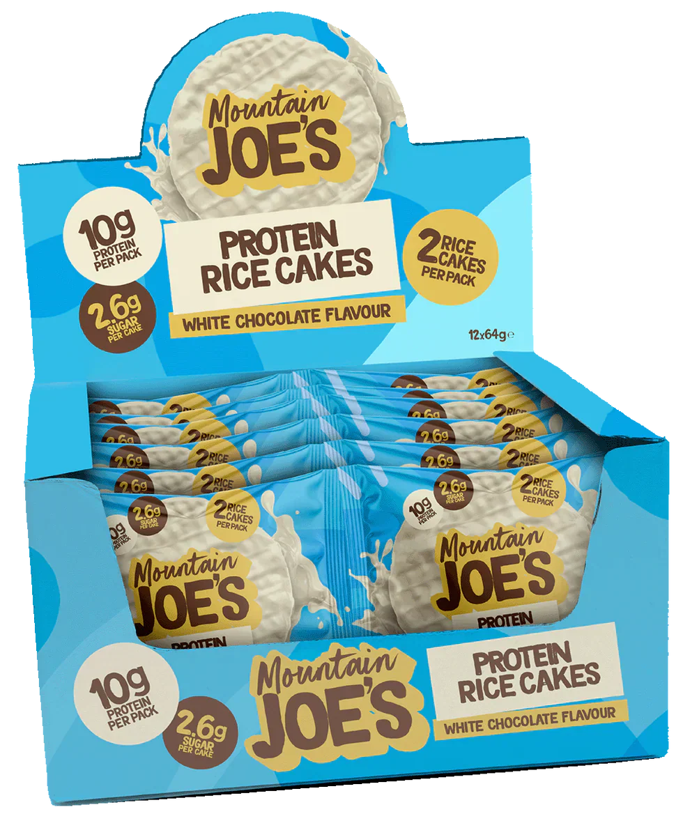 Mountain Joe's Protein Rice Cakes - 12 x 64 g White chocolate