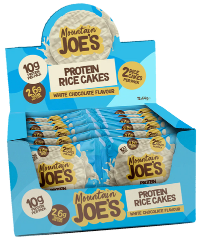 Mountain Joe's Protein Rice Cakes - 12 x 64 g White chocolate