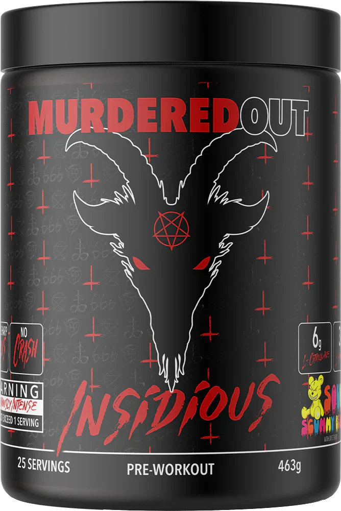 Murdered Out Insidious Pre-Workout - 463 g Sour Scummy Bear