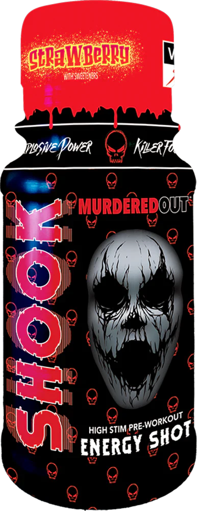 Murdered Out SHOOK -energiashotit - 12 x 60 ml mansikka