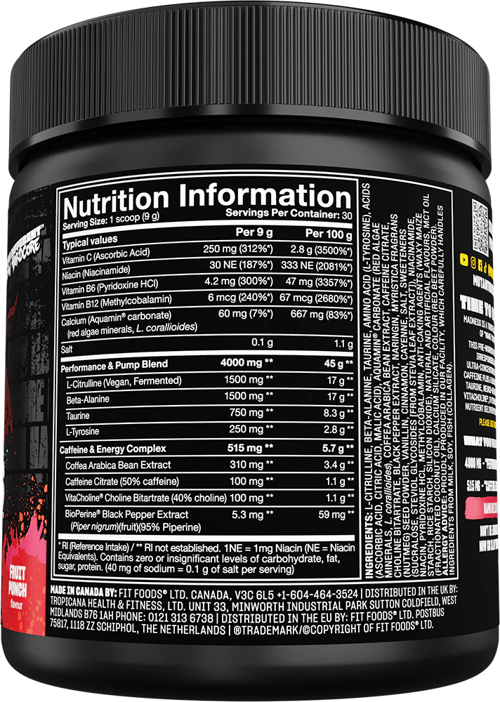 Mutant Madness -hedelmäpunssi