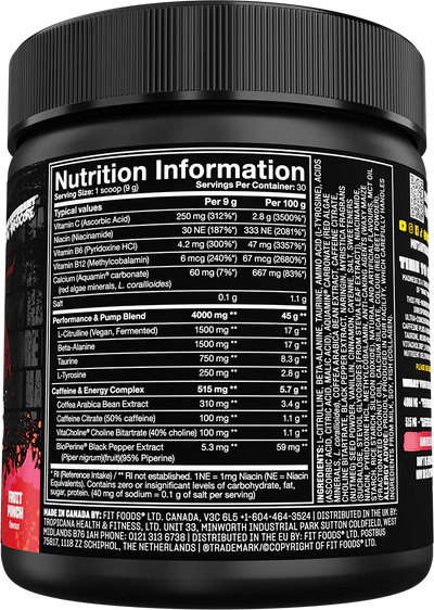 Mutant Madness -hedelmäpunssi