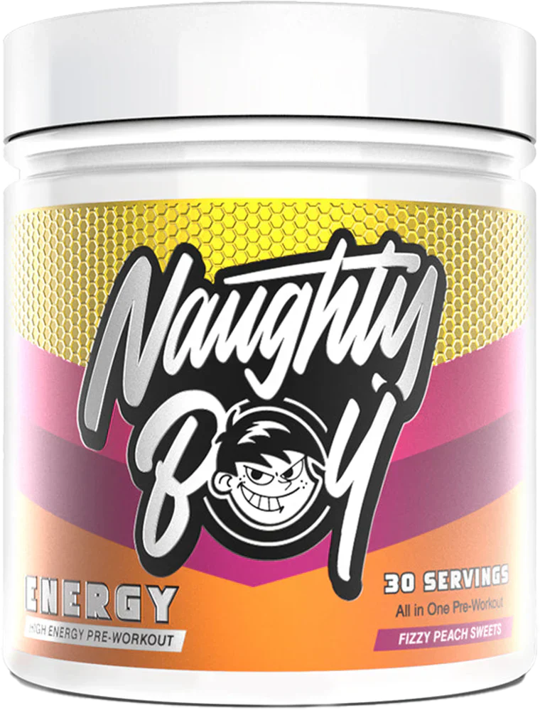 Naughty Boy Energy Pre-Workout - 390 g Fizzy Peach Sweets