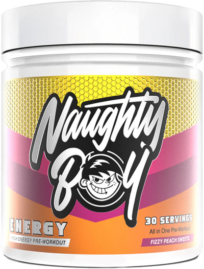 Naughty Boy Energy Pre-Workout - 390 g Fizzy Peach Sweets