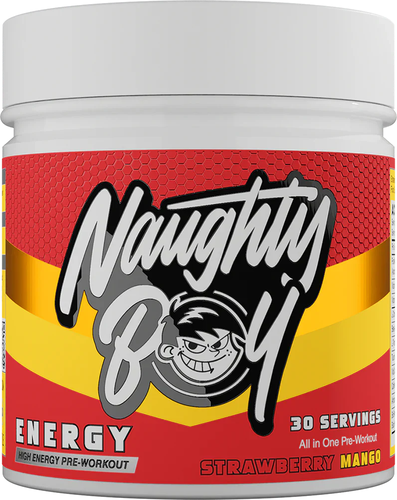 Naughty Boy Energy Pre-Workout - 390 g Mansikka-Mango