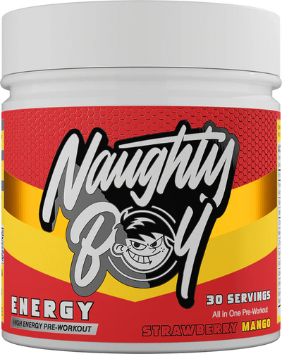 Naughty Boy Energy Pre-Workout - 390 g Mansikka-Mango