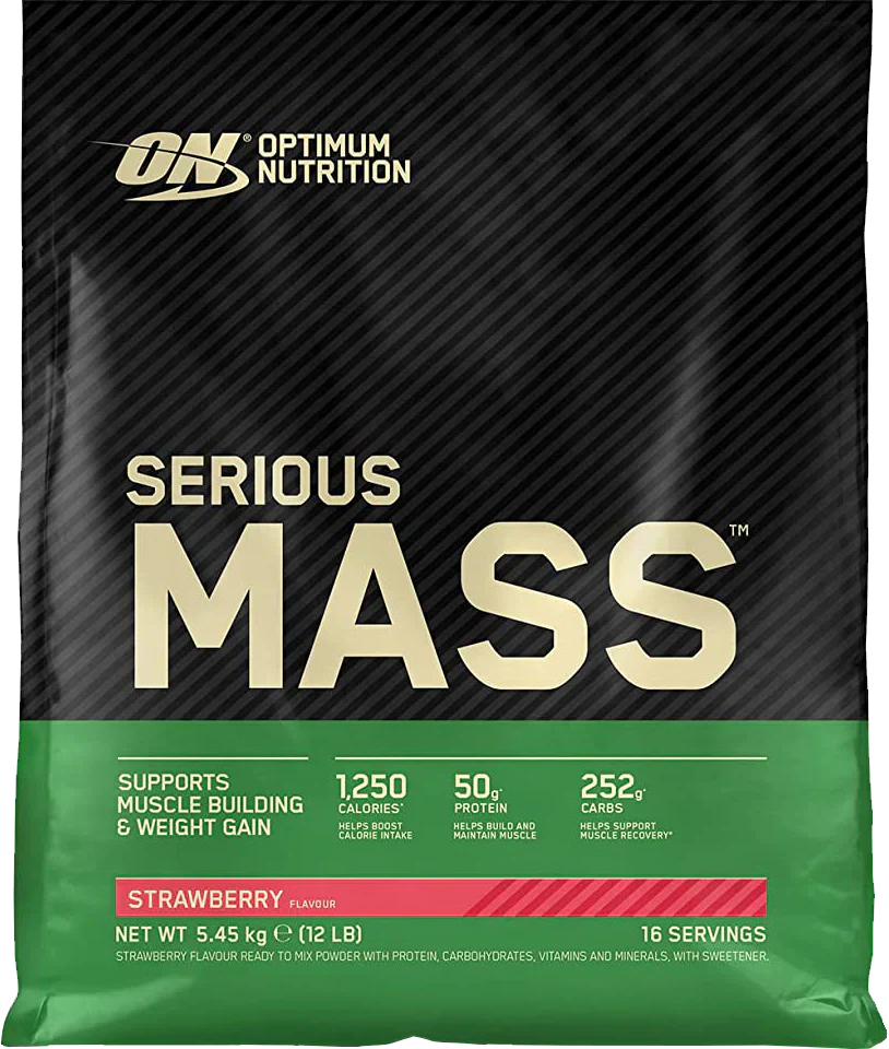 Optimum Nutrition Serious Mass - 5450 g Mansikka