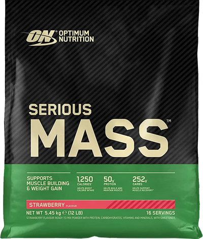 Optimum Nutrition Serious Mass - 5450 g Mansikka