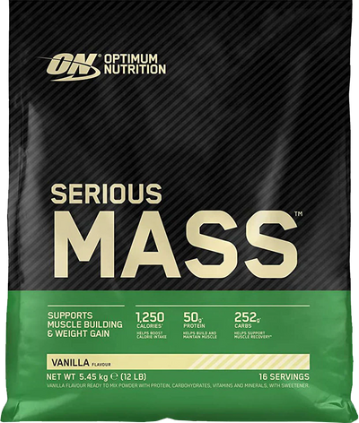 Optimum Nutrition Serious Mass - 5450 g Vanilja