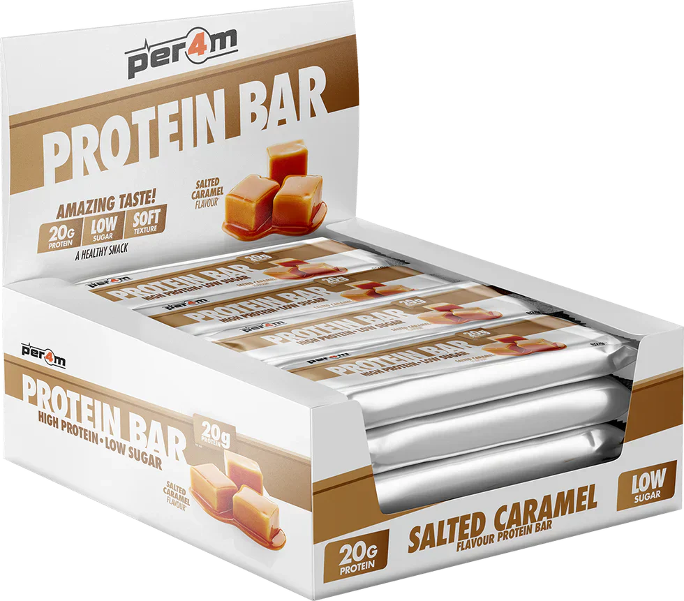 PER4M Protein Bar - 12 x 62g Salted Caramel