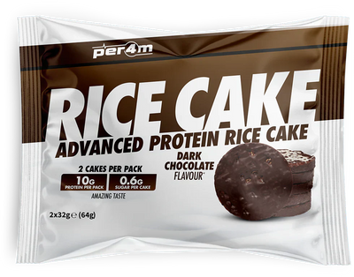 PER4M Rice Cakes - 12 x 32g Dark Chocolate