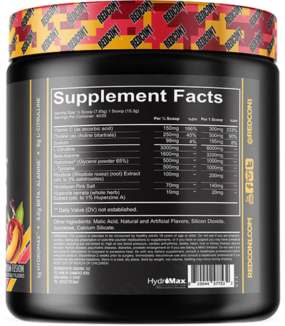 Redcon1 Total War Pump - 20 annosta Plum Fusion