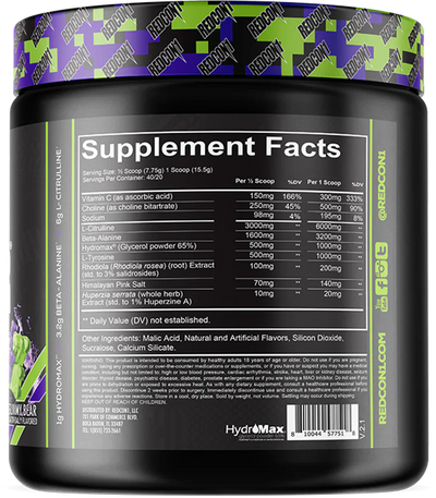 Redcon1 Total War Pump - 20 annosta Sour Gummy Bear