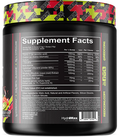 Redcon1 Total War Pump - 20 annosta Mansikka-Kiivi