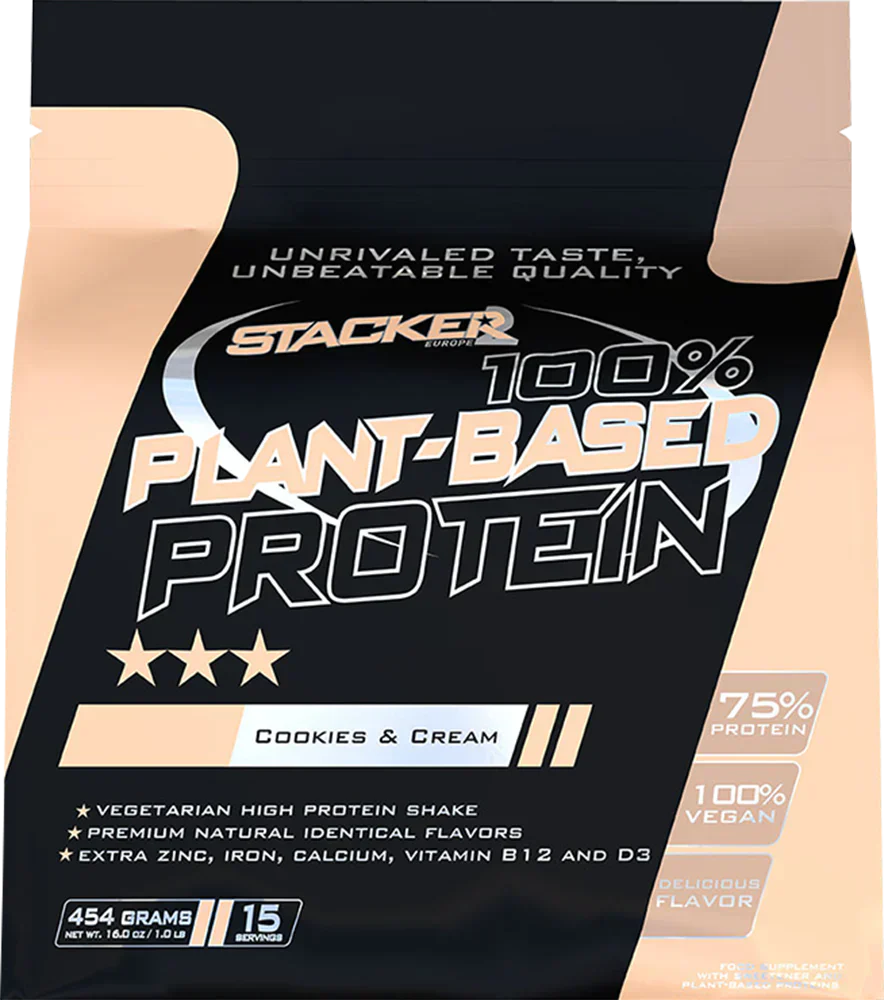 Stacker2 100 % kasvipohjaista proteiinia - 454 g Cookies and Cream