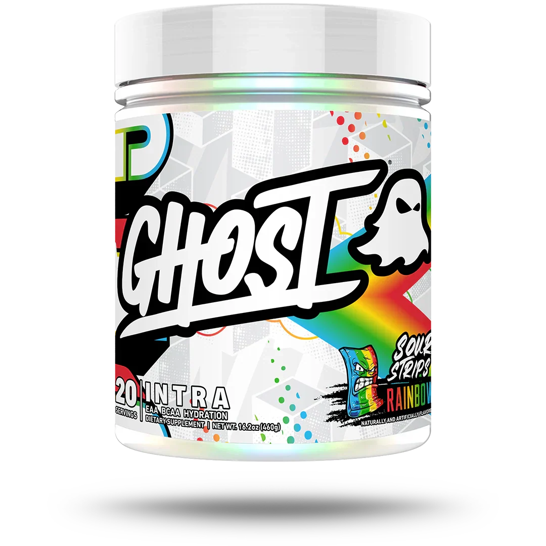 Ghost Intra - 20 annosta Sour Strips Rainbow Candy -karkkeja