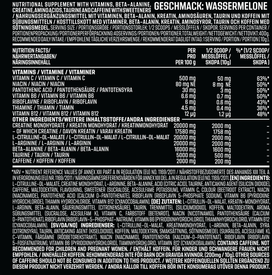 AK-47 Labs Schizo Pre-Workout - 400 g Watermelon