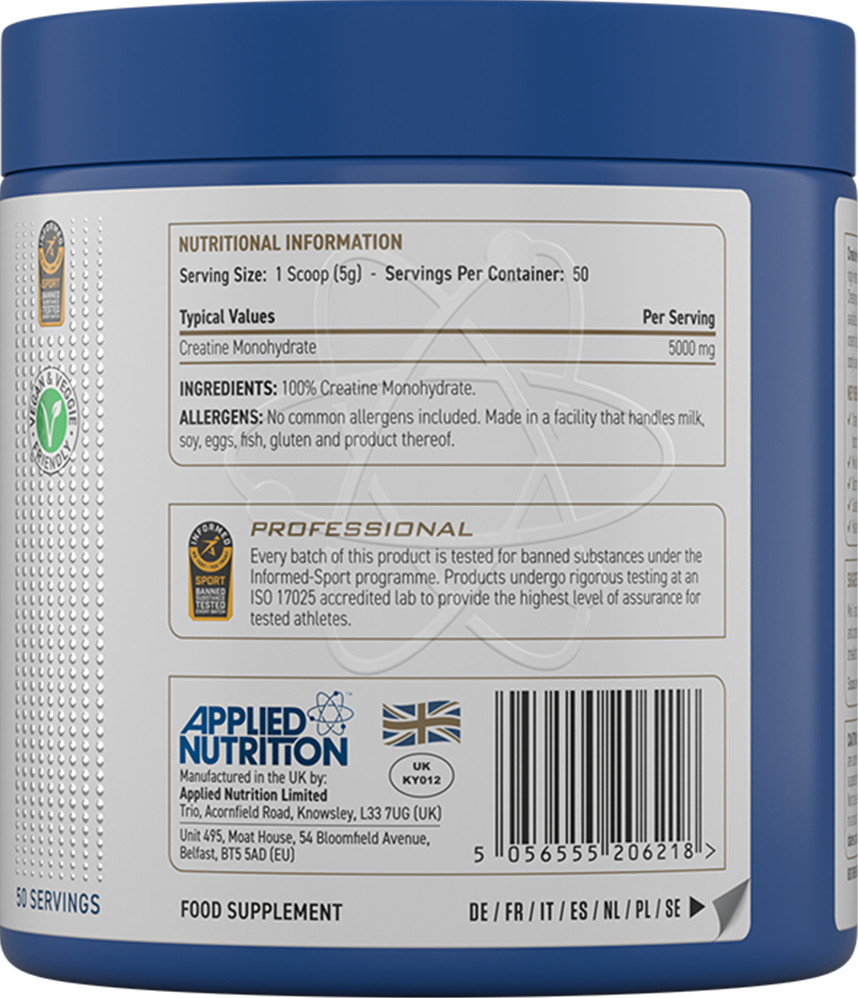 Applied Nutrition Creatine Monohydrate - 250 g