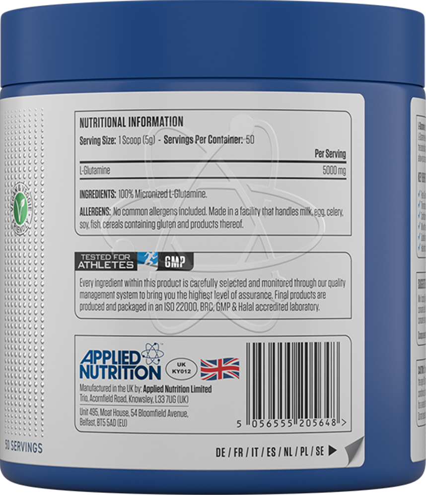 Applied Nutrition L-glutamiinijauhe - 250 g