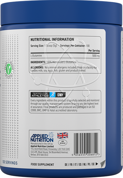 Applied Nutrition L-glutamiinijauhe - 500 g