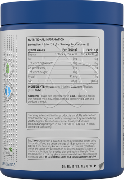 Applied Nutrition Marine Collagen Powder - 300 g maustamaton