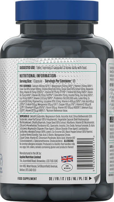 Applied Nutrition -monivitamiinikompleksi - 90 kaps.