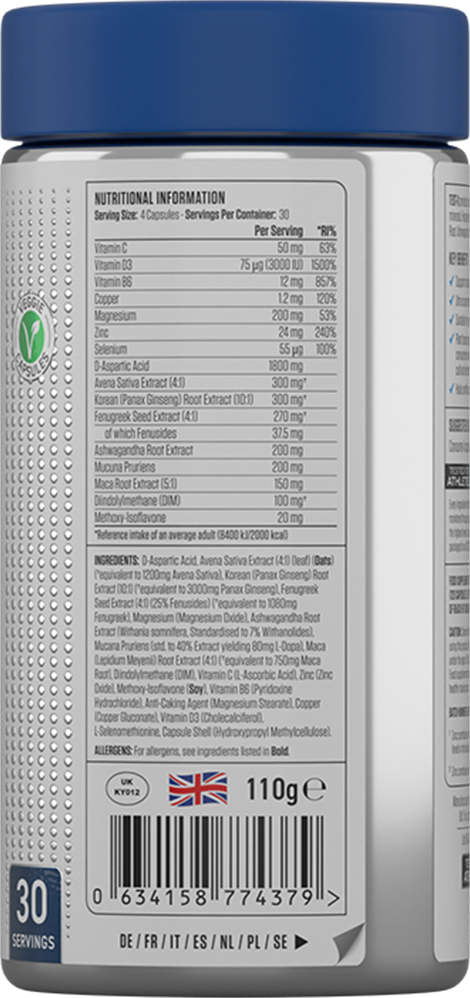 Applied Nutrition Test-X - 120 kaps.