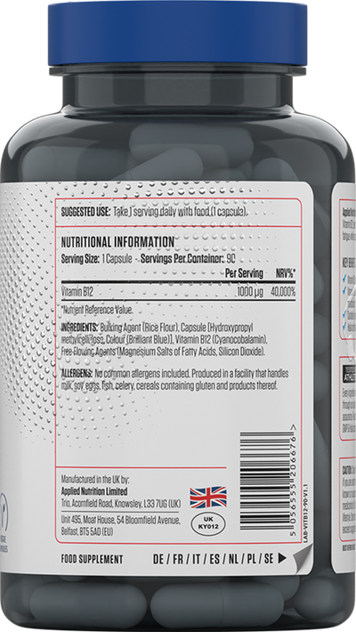 Applied Nutrition B12-vitamiini - 90 kaps.